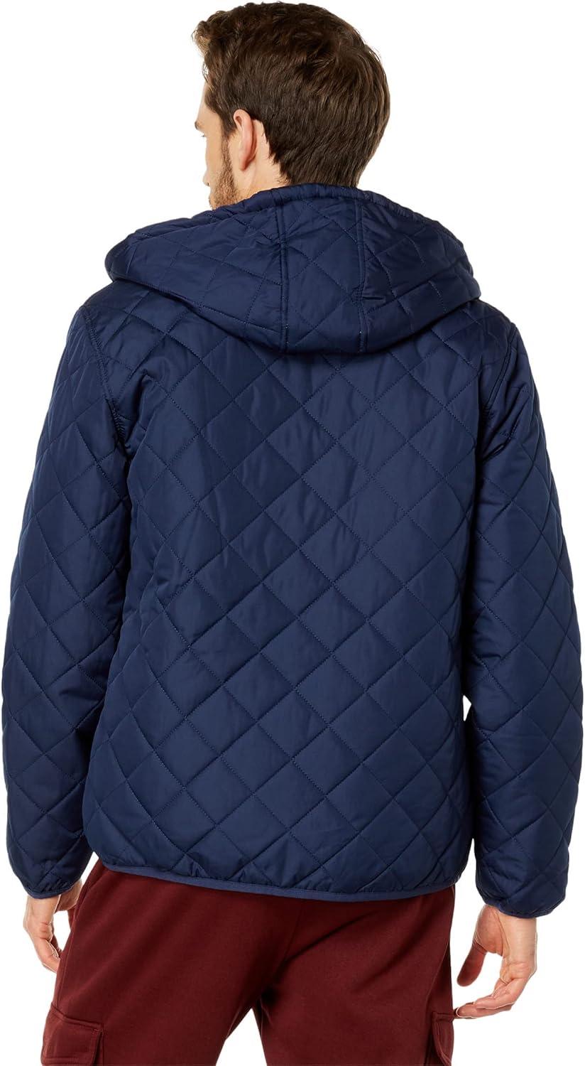 imageUS POLO ASSN Diamond Quilt Jacket Classic Navy MD