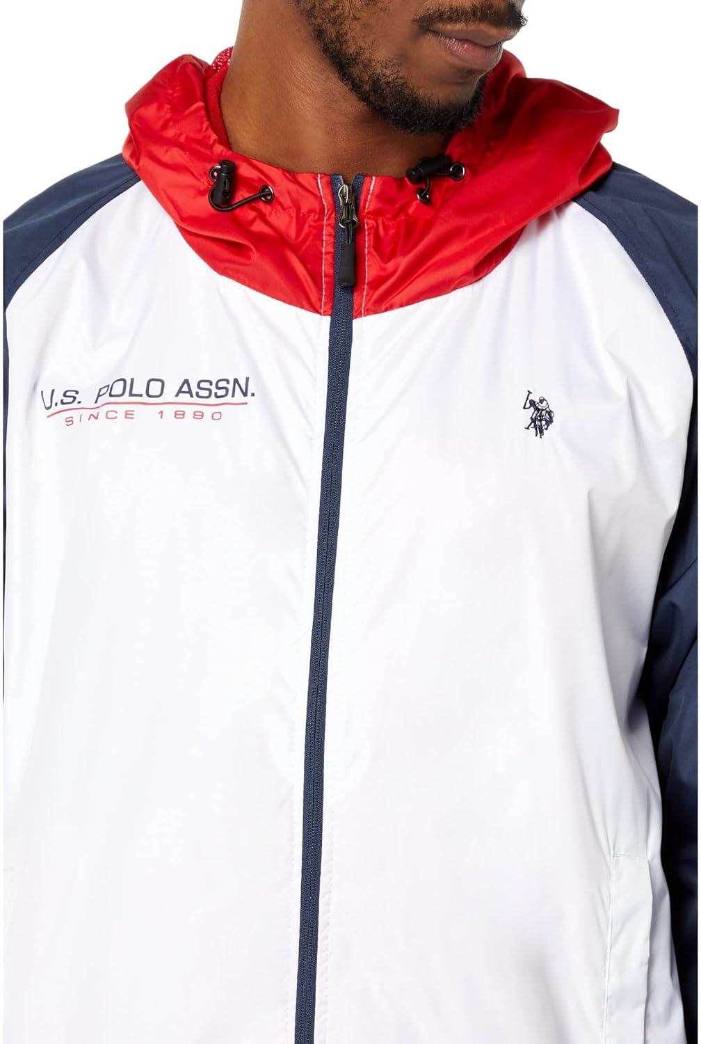 imageUS POLO ASSN USPA Multicolor WindbreakerEngine Red