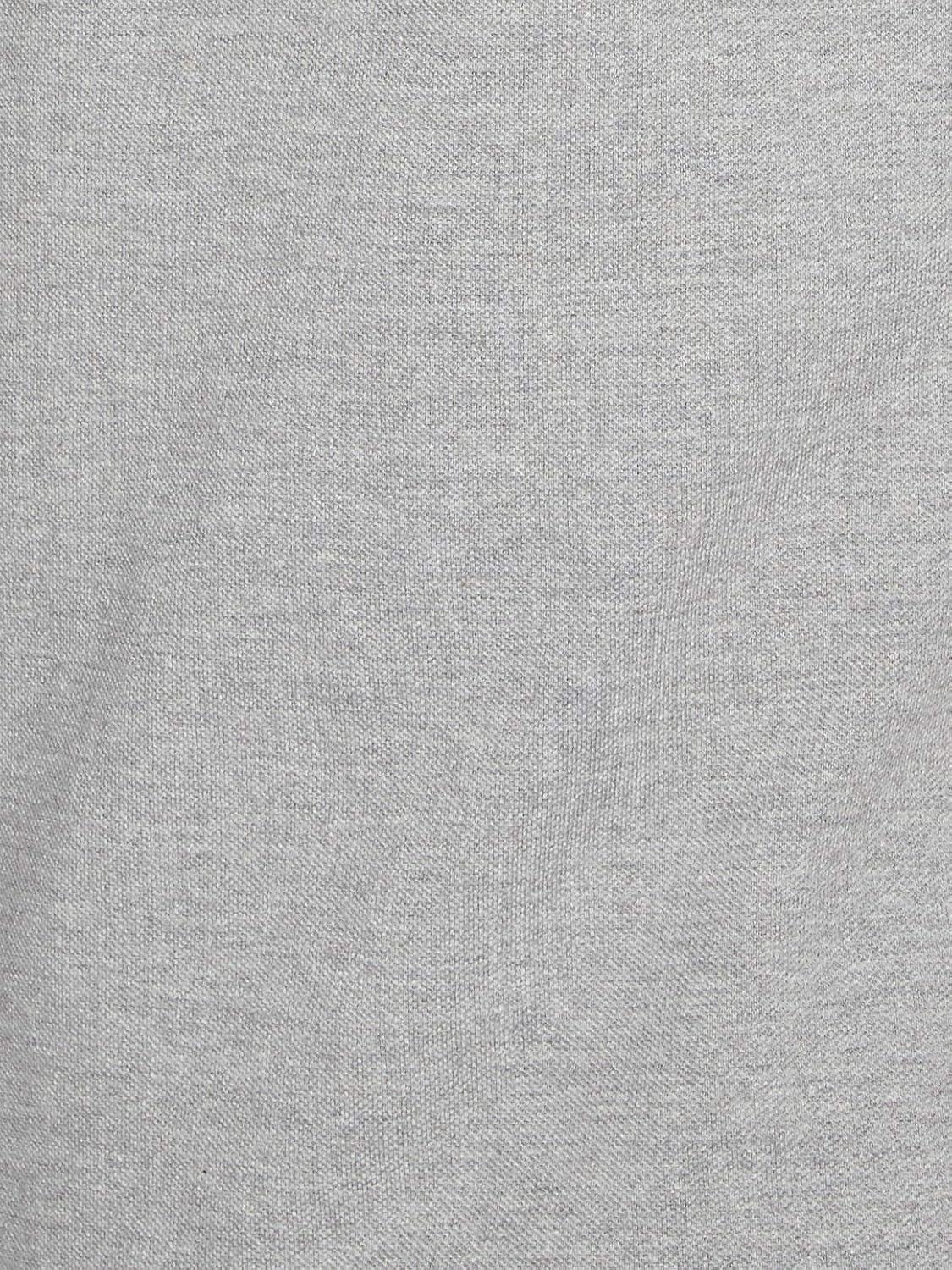 imageUS Polo Assn Mens Solid Pique Polo ShirtHeather GreyBlack6543