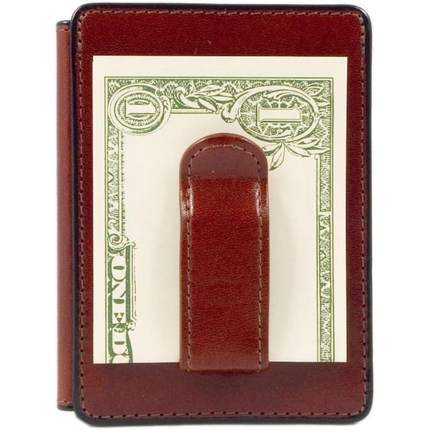 imageBosca Mens Old Leather Collection  Front Pocket WalletCognac Leather