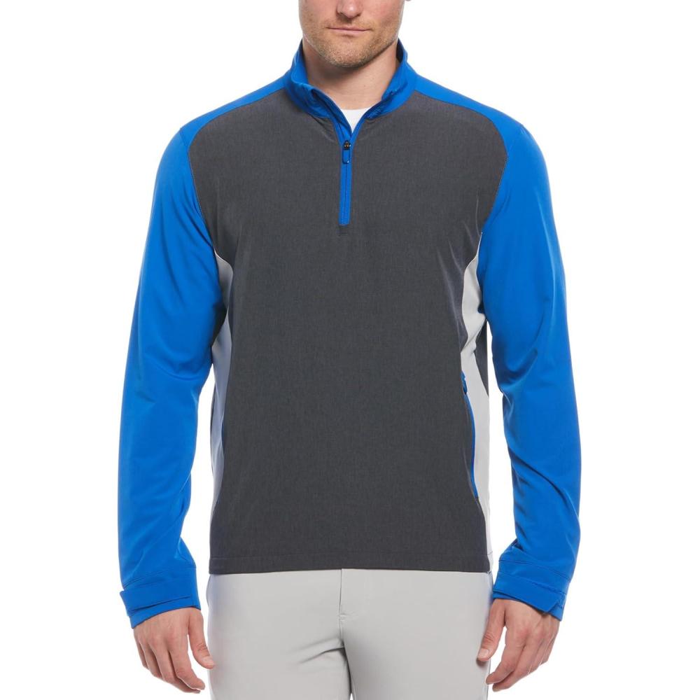 imageCallaway mens Long Sleeve 14 Zip Wind JacketLapis Blue