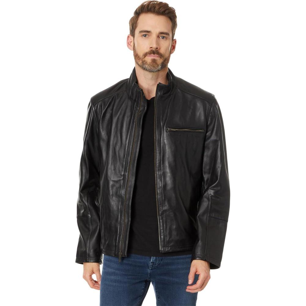 imageCole Haan mens Smooth Lamb JacketBlack