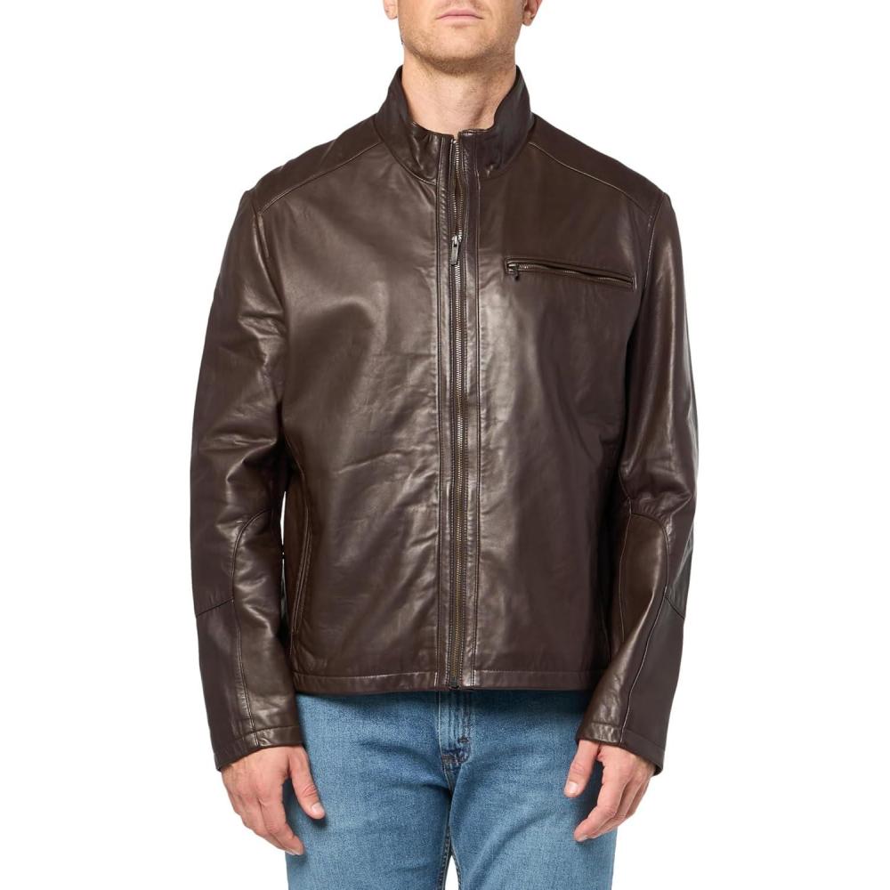 imageCole Haan mens Smooth Lamb JacketJava