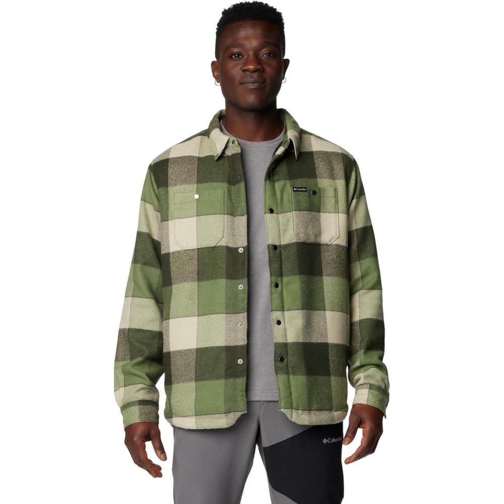 imageColumbia Mens Windward Ii Shirt JacketCanteen Multi Windowpane Check