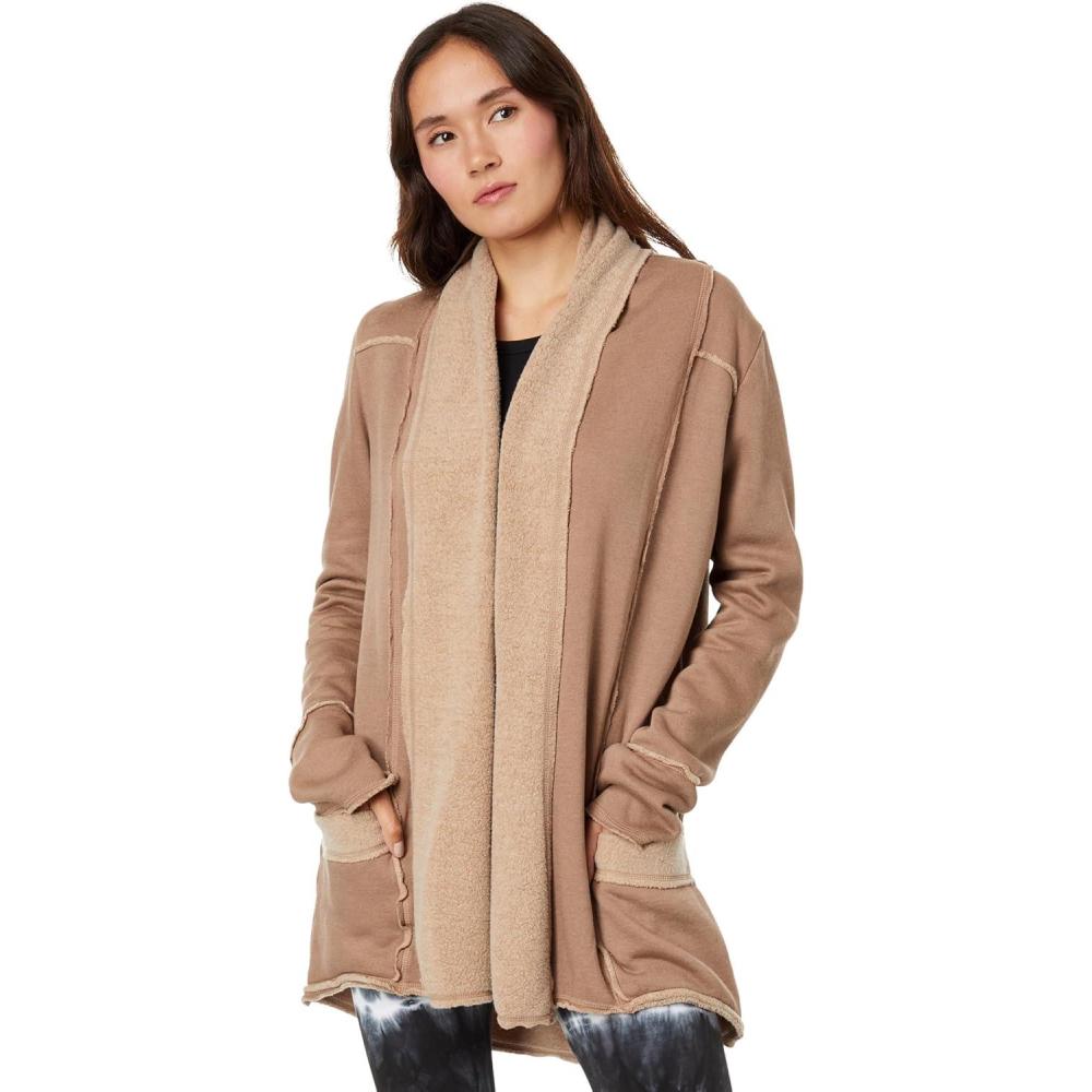 imageHard Tail Womens Sherpa Slouchy CardiganPalomino