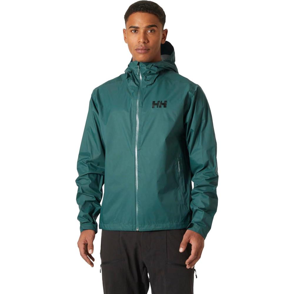 imageHellyHansen Loke Terra Jacket Mens Lightweight Waterproof Rain Jacket Breathable ampamp Windproof Outdoor Shell453 Dark Creek