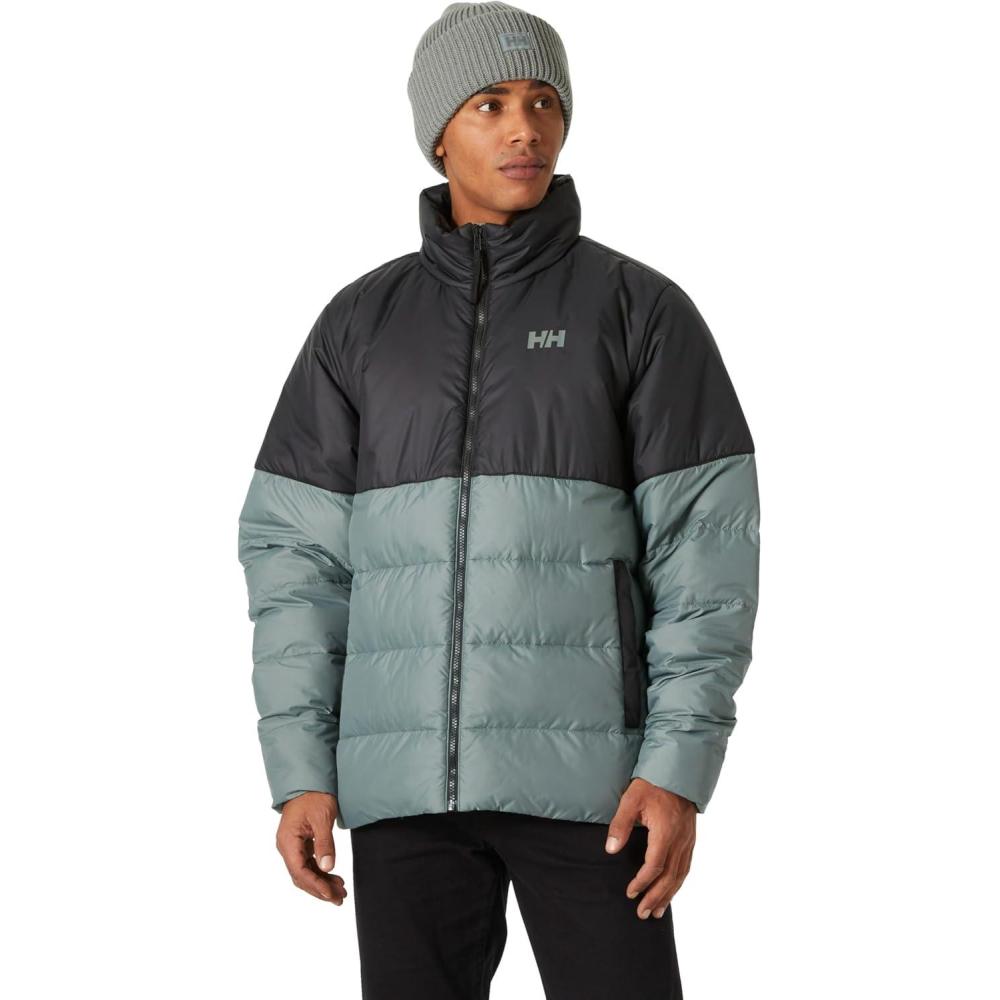 imageHellyHansen mens Oslo Light Puffy Jacket485 Grey Cactus