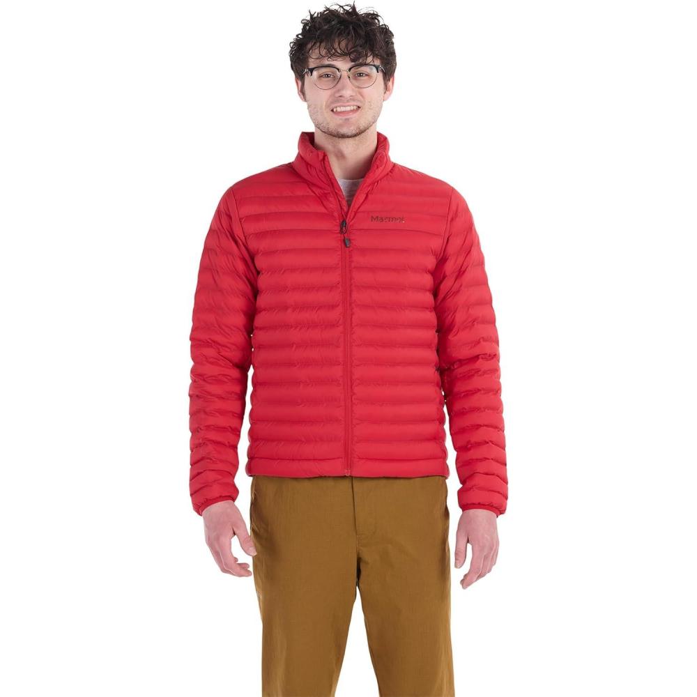 imageMarmot Mens Standard Echo Featherless Jacket Team Red