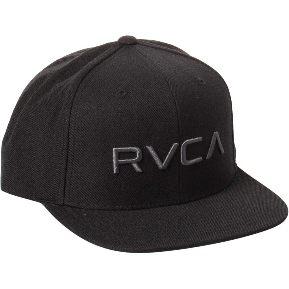 imageRVCA Mens Twill Snapback IiRvca Snapback HatBlackCharcoal