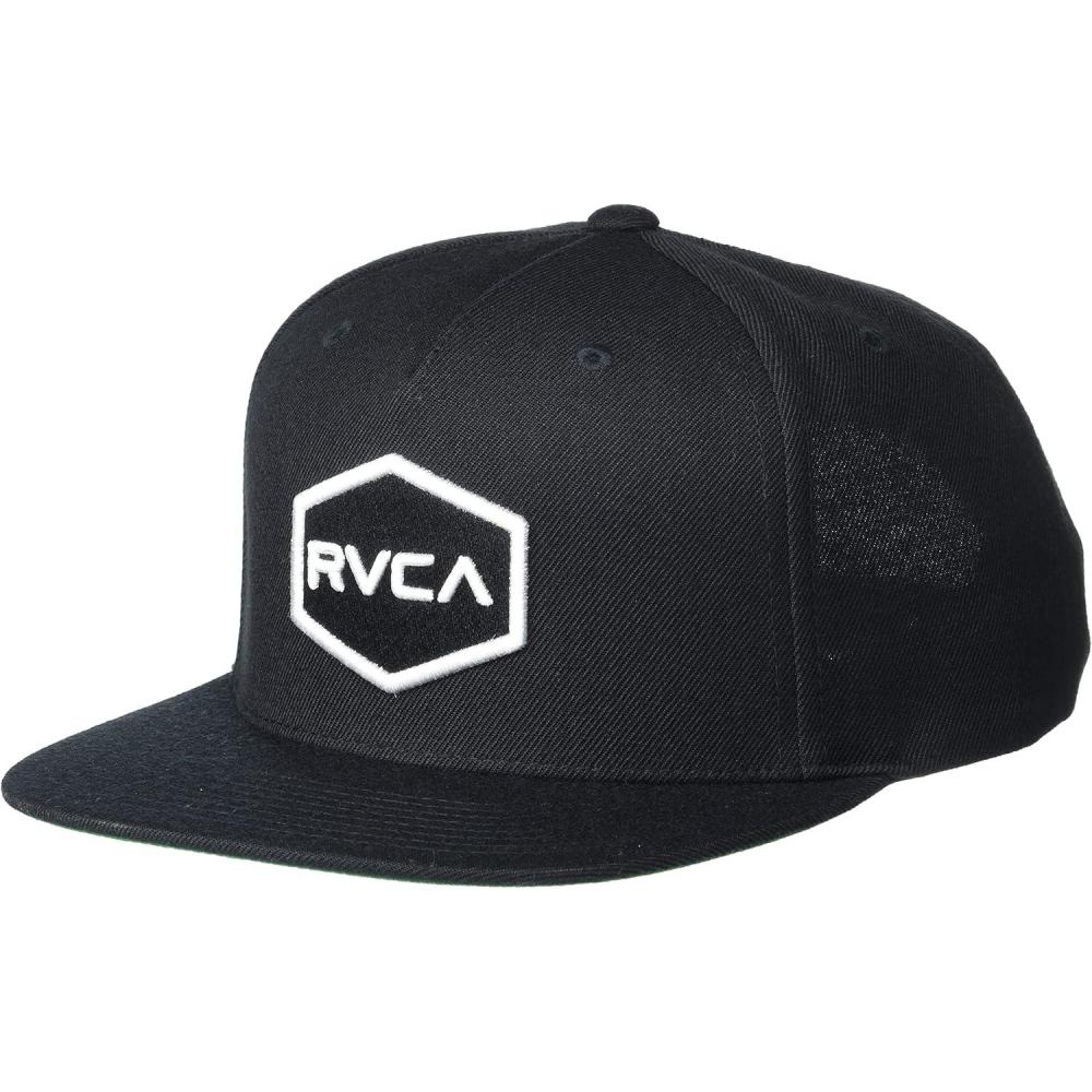 imageRVCA Mens Twill Snapback IiRvca Snapback HatBlackWhite
