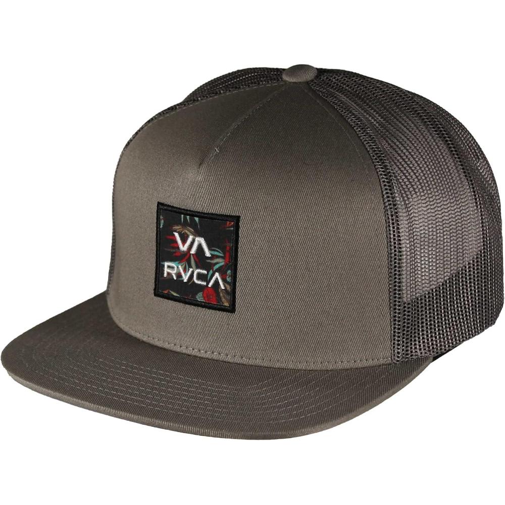 imageRVCA Mens Va All The Way Print TruckerGrey