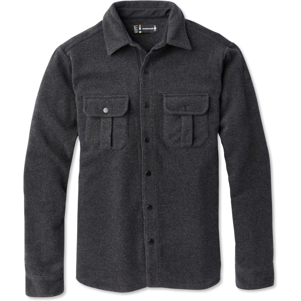 imageSmartwool Mens Anchor Line Shirt JacketCharcoal Heather