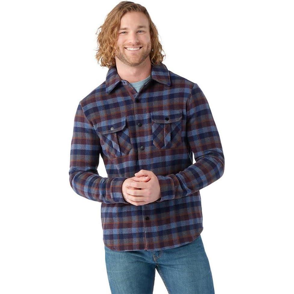 imageSmartwool Mens Anchor Line Shirt JacketEggplant Plaid