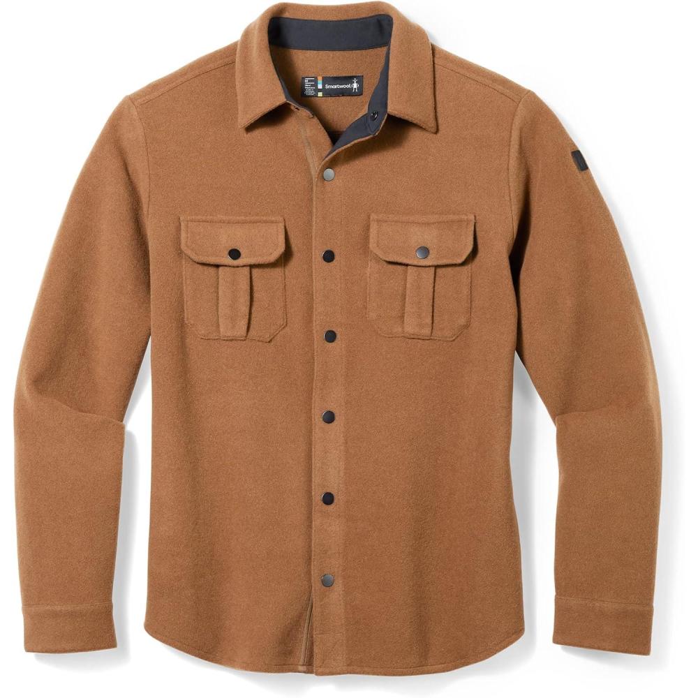 imageSmartwool Mens Anchor Line Shirt JacketWhiskey