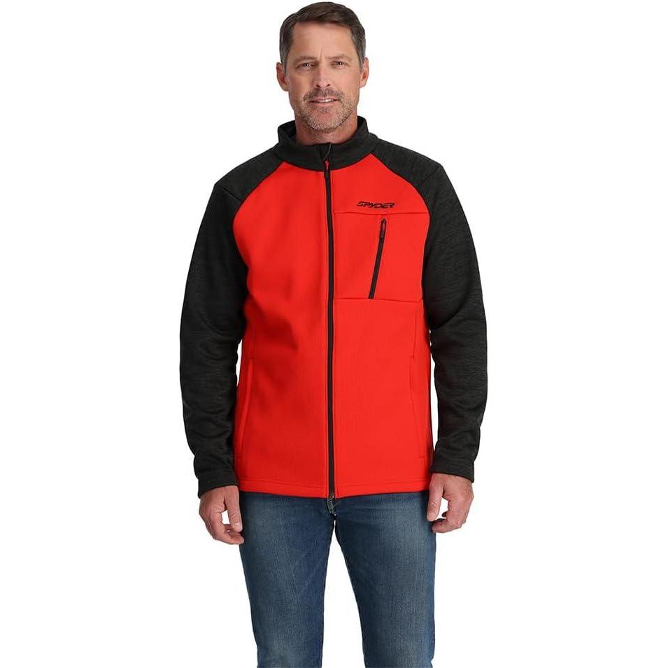 imageSpyder Mens Encore Fleece Jacket  Full ZipVolcano