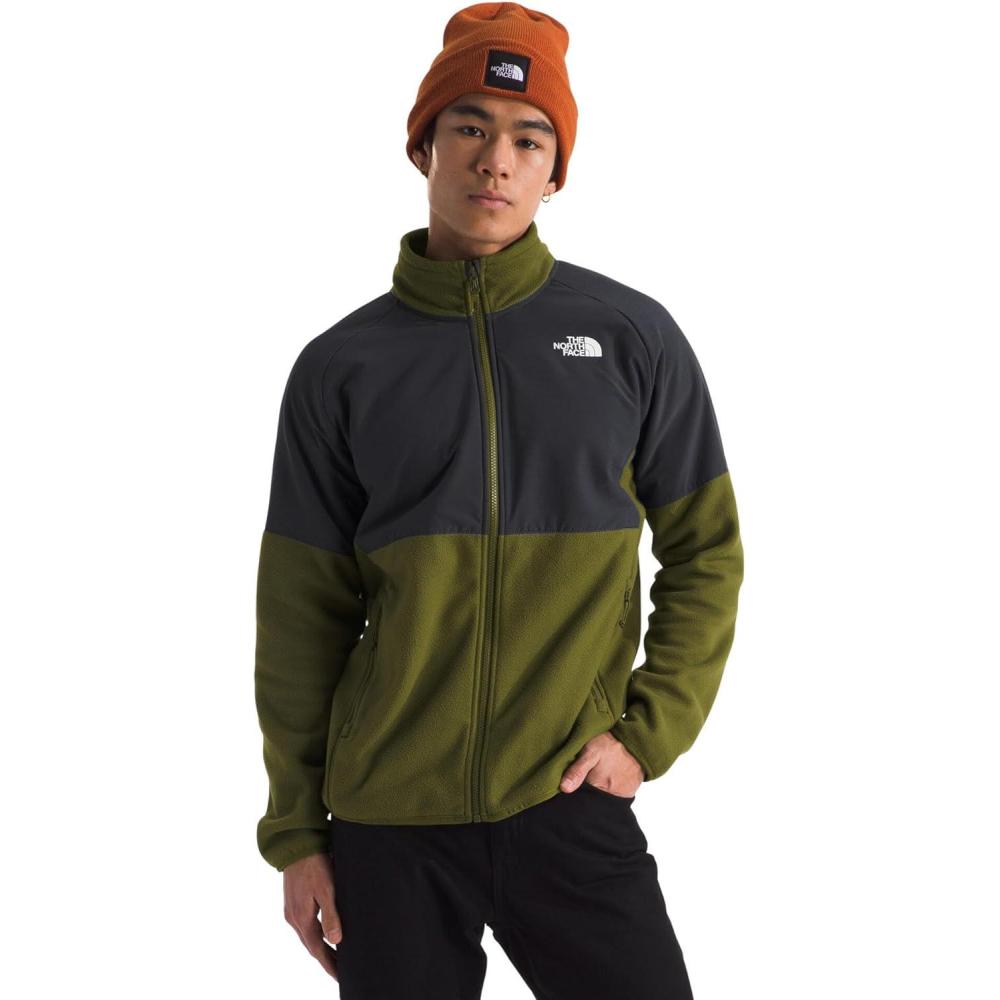 imageTHE NORTH FACE Mens Glacier Heavyweight Full Zip JacketForest OliveAsphalt Grey