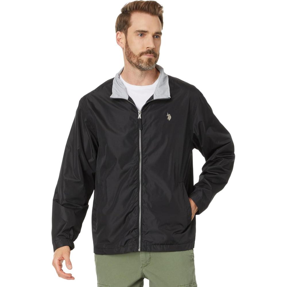 imageUS POLO ASSN Men USPA Basic Windbreaker Small PonyBlack