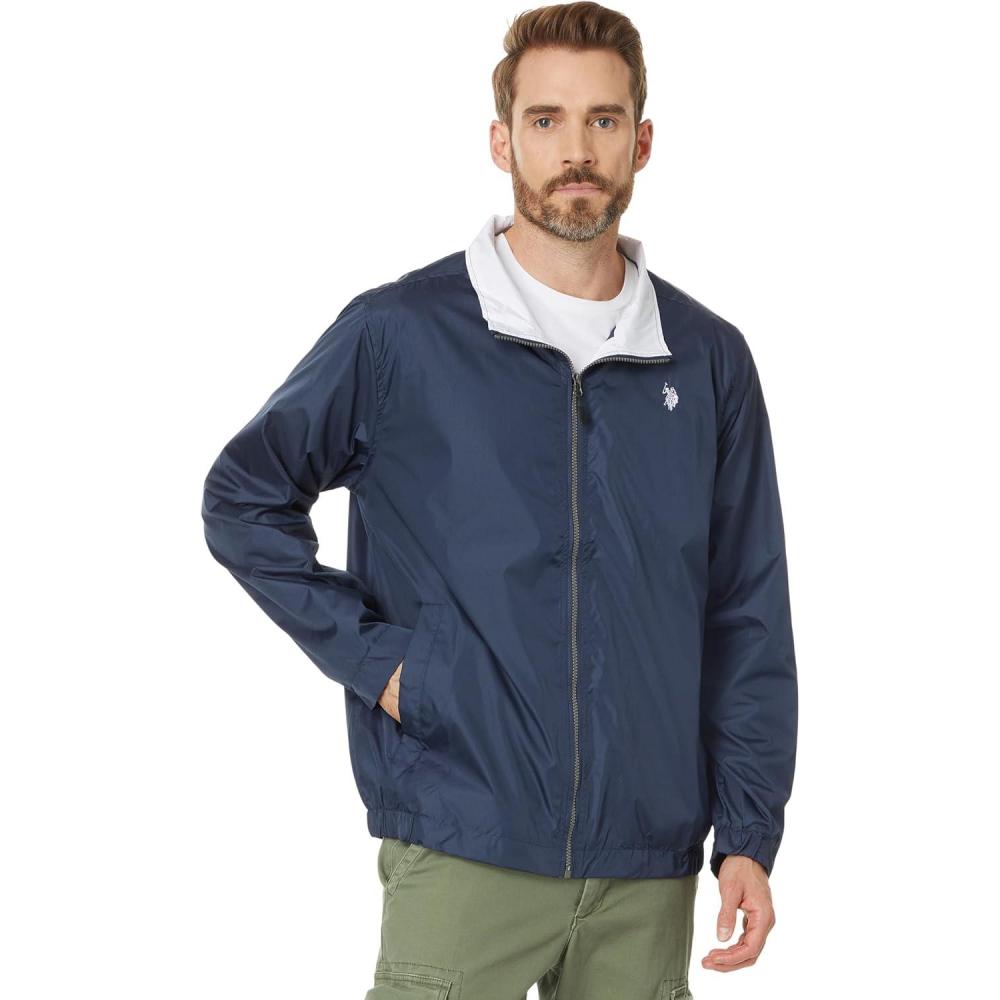 imageUS POLO ASSN Men USPA Basic Windbreaker Small PonyClassic Navy