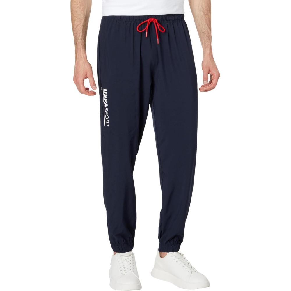 imageUS Polo Assn Mens USPA Stretch Woven Sport JoggerClassic Navy