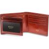Bosca Men’s Old Leather Bifold Wallet with ID Window and Card Slots – Italian Leather, Durable and Stylish, Black(Cognac)