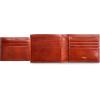 Bosca Men’s Old Leather Bifold Wallet with ID Window and Card Slots – Italian Leather, Durable and Stylish, Black(Cognac)