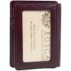 Bosca Men’s Old Leather Collection – Front Pocket Wallet(Dark Brown Leather)