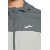 Brooks mens Canopy Packable Jacket(Smoke/Storm)