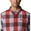Columbia Men’s Windward Ii Shirt Jacket(Mountain Red Dimensional Buffalo)