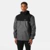 Helly-Hansen mens Vancouver Rain Jacket(980 Ebony)