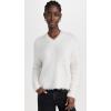 Madewell Women’s Brushed V Neck Sweater(Heather Smoke)