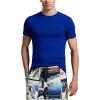 Polo Ralph Lauren Mens Slim Fit Cotton Crew Undershirt 3-Pack(Heritage Royal/Harbor Island Blue/Cruise Navy)