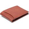 SMALL BIFOLD WALLET w/NON-RF BLOCKING PKT(Brown)