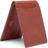 SMALL BIFOLD WALLET w/NON-RF BLOCKING PKT(Brown)