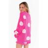 Show Me Your Mumu Women’s Go to Sweater(Hot Pink Shell Knit)