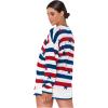 Show Me Your Mumu Women’s Go to Sweater(Star Spangled Stripe)