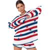 Show Me Your Mumu Women’s Go to Sweater(Star Spangled Stripe)