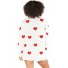 Show Me Your Mumu Women’s Go to Sweater(Tossed Heart Knit Red)
