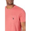 U.S. Polo Assn. Men’s Crew Neck Pocket T-Shirt (Color Group 2 of 2)(Coral Shell Heather)