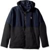 U.S. Polo Assn. Men’s Reversible Poly Shell to Fleece Hooded Jacket(Classic Navy 9029)
