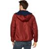 U.S. Polo Assn. Men’s Reversible Poly Shell to Fleece Hooded Jacket(University Red 9029)