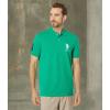 U.S. Polo Assn. Mens Solid Pique Polo Shirt(Deep Green)