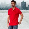 U.S. Polo Assn. Mens Solid Pique Polo Shirt(Havana Red)