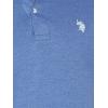 U.S. Polo Assn. Mens Solid Pique Polo Shirt(Summer Navy Heather)