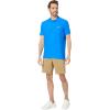 U.S. Polo Assn. Mens Solid Pique Polo Shirt(Super Sonic Blue)