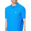 U.S. Polo Assn. Mens Solid Pique Polo Shirt(Super Sonic Blue)