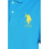 U.S. Polo Assn. Mens Solid Pique Polo Shirt(Teal Blue)
