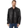 Cole Haan mens Smooth Lamb Jacket(Black)
