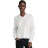 Madewell Women’s Brushed V Neck Sweater(Heather Smoke)