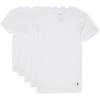 POLO RALPH LAUREN 5 Pack Cotton Classic Crews(5 White/Cruise Navy)