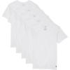 POLO RALPH LAUREN Classic Fit Wicking V-Neck 5-Pack Undershirts(5 White/Cruise Navy)
